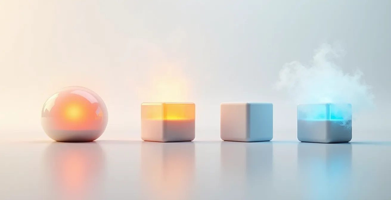 Temperature spectrum visualization comparing heat-not-burn devices to traditional vapes