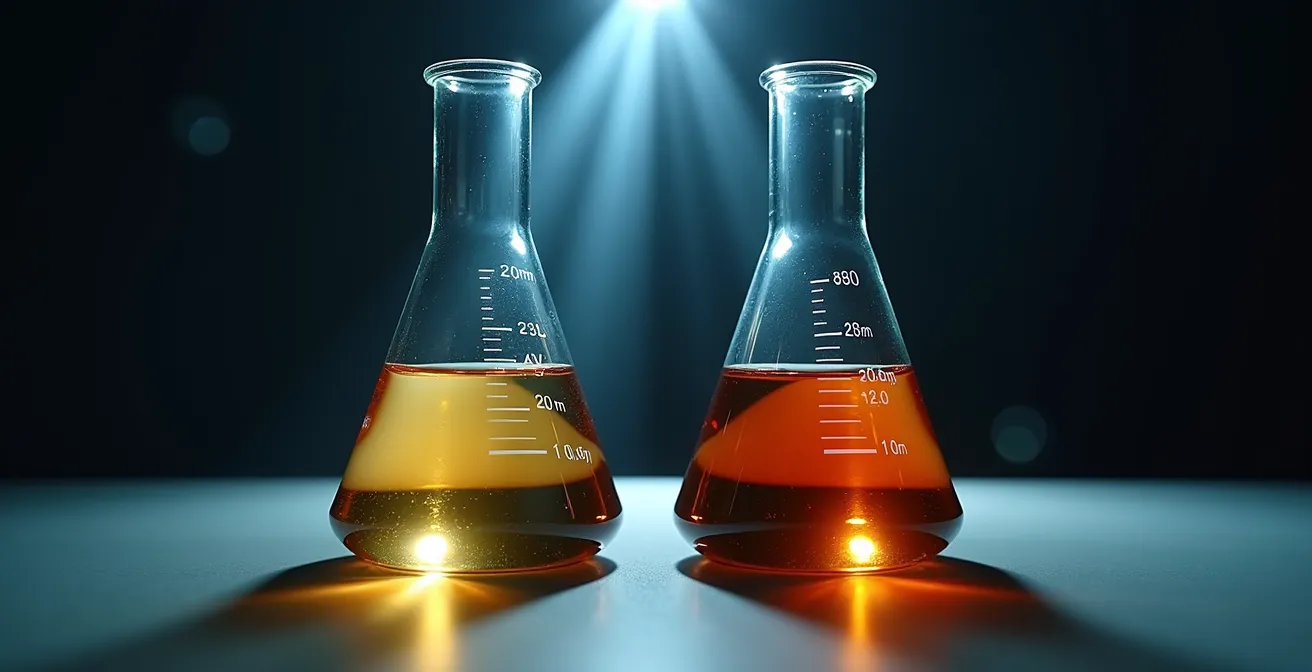 Visual comparison of nicotine salt and freebase absorption rates